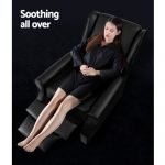 Artiss Recliner Chair Luxury Lounge Armchair Single Sofa Couch PU Leather Black RECLINER-A6-BK