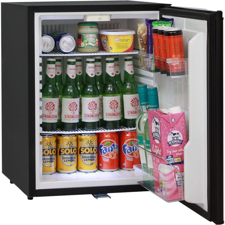 Dellware Silent 60 Litre Motel Quiet Mini Bar Fridge with Solid Door DW60E