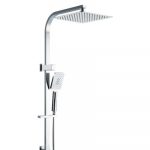 Cefito WELS 10'' Rain Shower Head Set Round Handheld High Pressure Wall Chrome SHOWER-B2-SQ-10-SI