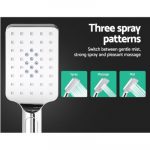 Cefito WELS 10'' Rain Shower Head Set Round Handheld High Pressure Wall Chrome SHOWER-B2-SQ-10-SI