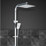 Cefito WELS 10'' Rain Shower Head Set Round Handheld High Pressure Wall Chrome SHOWER-B2-SQ-10-SI