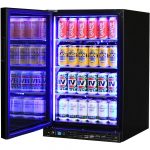Schmick Quiet Running Front Venting Under Bench Heated Glass Door Bar Fridge Model SK116L-B-HD
