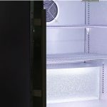 Schmick Quiet Running Front Venting Under Bench Heated Glass Door Bar Fridge Model SK116L-B-HD