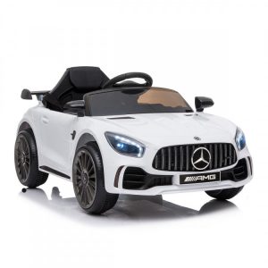 Mercedes Benz Licensed Kids Electric Ride On Car Remote Control White car-gtr-wh
