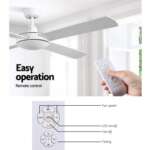 Devanti 52'' Ceiling Fan with Remote - White CF-B-52NL-WH