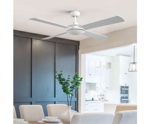 Devanti 52'' Ceiling Fan with Remote - White CF-B-52NL-WH