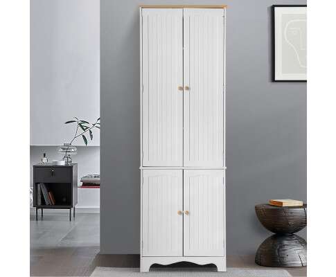 Artiss Buffet Sideboard Kitchen Cupboard Storage Cabinet Pantry Wardrobe Shelf FURNI-P-MED-01-WH-AB