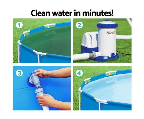 Bestway 2500 GPH Filter Pump Above Ground Swimming Pool Cleaner BW-FIL-PUMP-58391