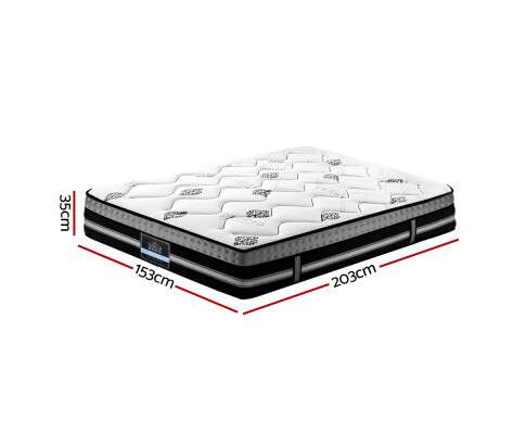 Giselle Queen Bedding Galaxy Euro Top Cool Gel Pocket Spring Mattress 35cm Thick MATTRESS-GALAXY-Q