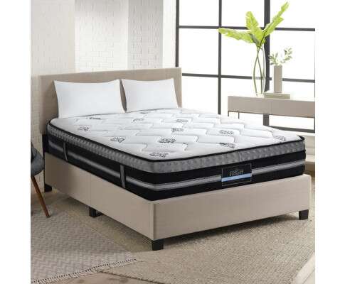 Giselle Queen Bedding Galaxy Euro Top Cool Gel Pocket Spring Mattress 35cm Thick MATTRESS-GALAXY-Q