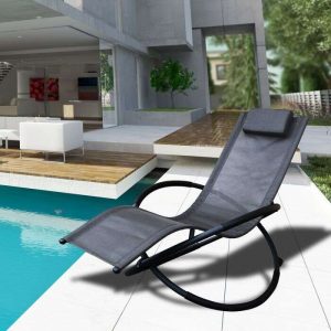 Arcadia Furniture Outdoor Zero Gravity Rocking Chair - Grey ABM-10002234