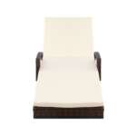 Gardeon Outdoor Sun Lounge - Brown FF-LOUNGE-ARM-BR