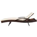Gardeon Outdoor Sun Lounge - Brown FF-LOUNGE-ARM-BR