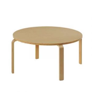 Artiss 90CM Coffee Table Round Side End Tables Bedside Furniture Wooden TABLE-J02-UNI-NT