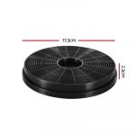 Devanti Fixed Range Hood Rangehood Carbon Charcoal Filters Replacement For Ductless Ventless RH-FL-039-BK