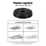 Devanti Fixed Range Hood Rangehood Carbon Charcoal Filters Replacement For Ductless Ventless RH-FL-039-BK