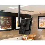 Atdec TH-1040-CTL Telehook LCD Ceiling Mount Long Pole for 24"-46"