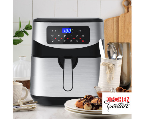 Kitchen Couture 12 Litre Air Fryer Multifunctional LCD One Touch Display Silver V160-10001717