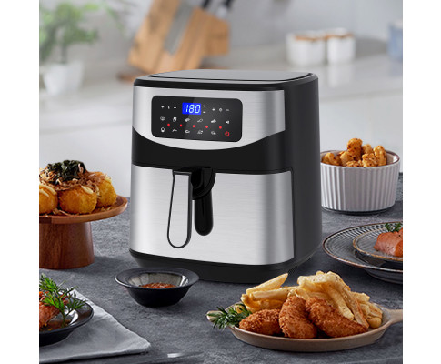 Kitchen Couture 12 Litre Air Fryer Multifunctional LCD One Touch Display Silver V160-10001717