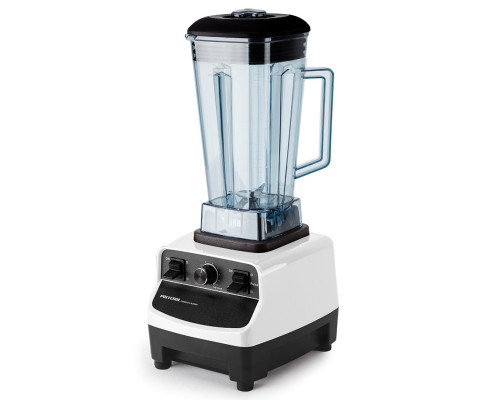 POLYCOOL 2L 2200W Commercial Grade Blender with BPA Free Jug for Drink Smoothie Food Ice-White COKBLNPLYA20W