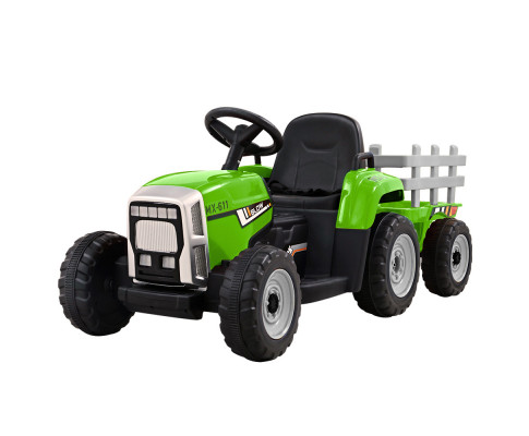Electric Ride on Car Rigo Kids Ride on Cars Tractor Toy 12V Green RCAR-TRACTOR-GN