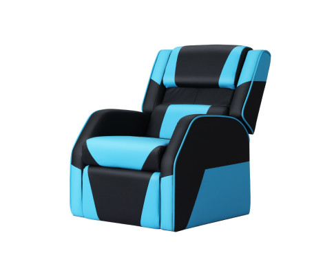Keezi Kids Recliner Chair PU Leather Gaming Sofa Lounge Couch Children Armchair KID-RECLINER-BLBU