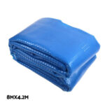 Aquabuddy 8X4.2M Solar Swimming Pool Cover Blanket Roller Wheel Adjustable PC-80X42-BL-ROLLER