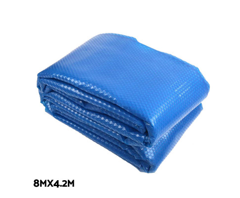 Aquabuddy 8X4.2M Solar Swimming Pool Cover Blanket Roller Wheel Adjustable PC-80X42-BL-ROLLER