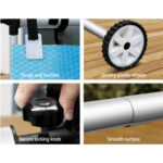 Aquabuddy 8X4.2M Solar Swimming Pool Cover Blanket Roller Wheel Adjustable PC-80X42-BL-ROLLER