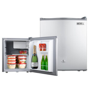 GECKO 57L Portable Camping Bar Fridge with Freezer 12V/24V Silver V219-CAPFOFGEKA06S