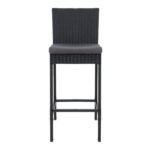 Gardeon Set of 4 Outdoor Bar Stools Dining Chairs Wicker Furniture ODF-BAR-CHAIR-BK-4X
