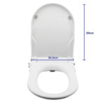 Non Electric Bidet Toilet Seat W/ Cover Bathroom Washlet Spray Water Wash V63-836451