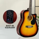 KARRERA Acoustic Guitar 12-String With EQ - Sunburst 12s-eq-sb