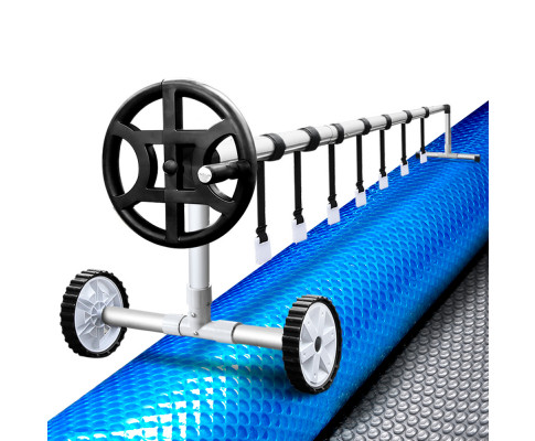Aquabuddy 10X4M Solar Swimming Pool Cover Roller Wheel Blanket Adjustable PC-100X40-L-DX-BL-40ROL