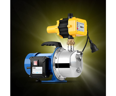 Giantz Garden Water Pump Jet High Pressure Controller Stage Irrigation 4600L/H PUMP-JET-2300-YEL