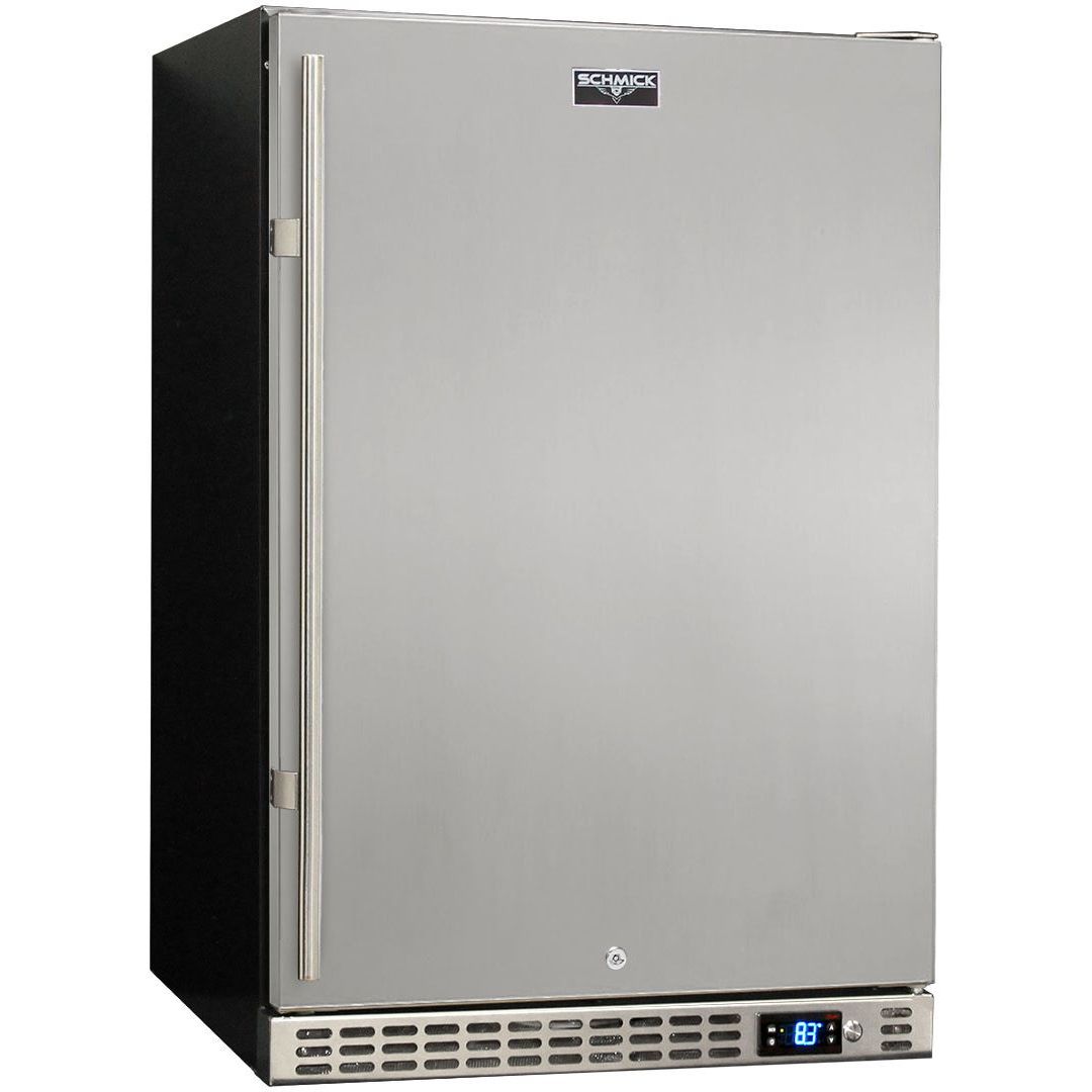 Schmick Stainless Steel Quiet Front Venting Under Bench Stainless Door Bar Fridge SK146R-SD