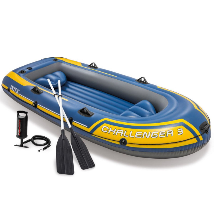 INTEX 68370NP Challenger 3 Inflatable Boat Set