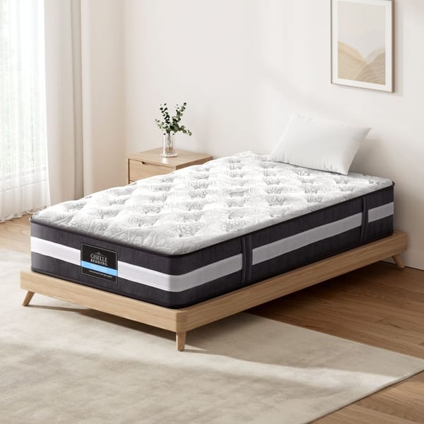 Giselle King Single Mattress Bed Size 7 Zone Pocket Spring Medium Firm Foam 30cm MATTRESS-0606-KS