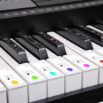 KARRERA 61 Keys Electronic LED Keyboard Piano With Stand - BLACK ekb-chj-61-bk-led