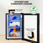 KOLNER 100L Bar Fridge Beverage Cooler fdg-yge-bc-100l