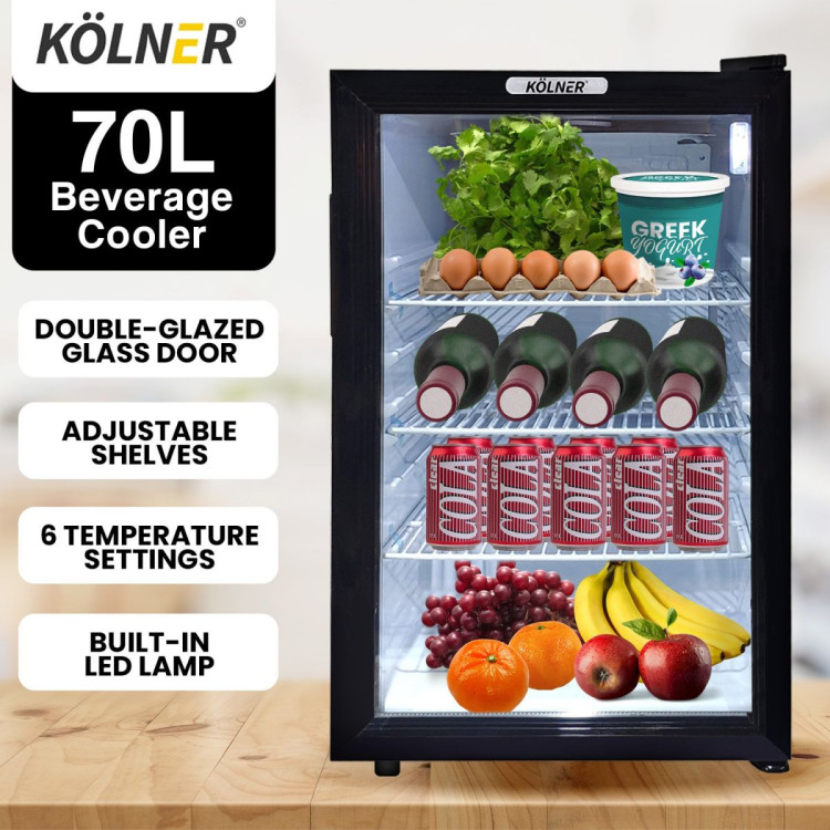 KOLNER 70L Bar Fridge Cooler fdg-yge-bc-70l