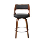 Artiss Set of 2 Wooden Bar Stools - Black BA-TW-8569-BKX2-AB
