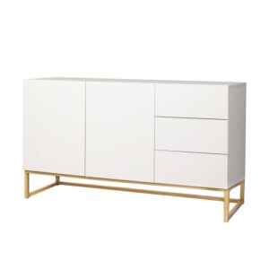 Levede Sideboard Buffet Cabinet Automatic Spring Drawers Storage Shelf Cupboard CH1078-WH