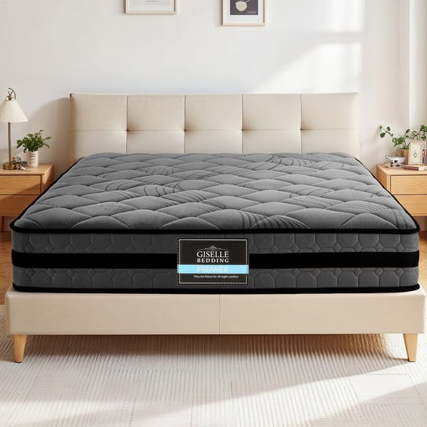 Giselle Bedding Wendell Pocket Spring Mattress 22cm Thick Queen MATTRESS-TT22-Q