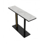 Interior Ave - Pandora Stone Marble Console - Marble & Black V355-IA-CO1-MB