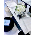 Interior Ave - Pandora Stone Marble Console - Marble & Black V355-IA-CO1-MB