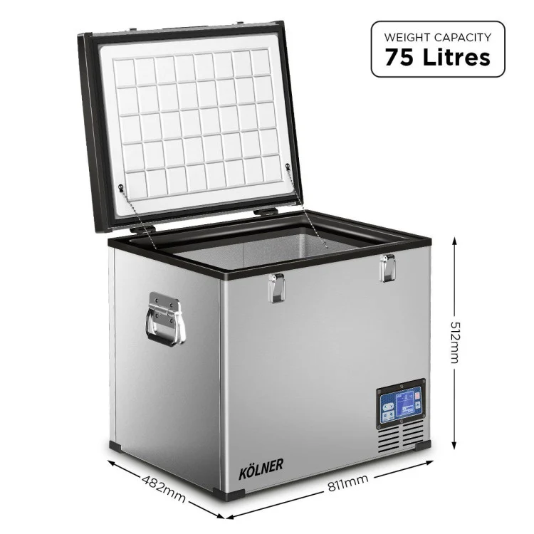 KOLNER 75L Portable Fridge Cooler Freezer Camping fdg-yge-75l