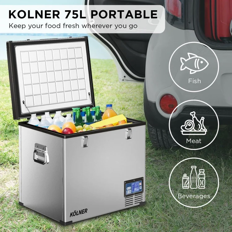 KOLNER 75L Portable Fridge Cooler Freezer Camping fdg-yge-75l