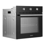 Devanti 60cm Electric Built In Wall Oven Convection Grill Ovens Stainless Steel BIO-C-5F-M7B-BK