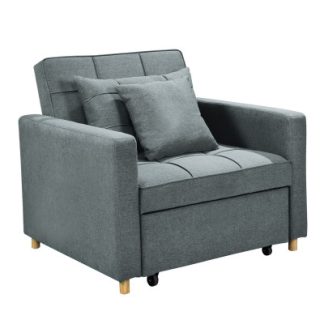 SURI 3-IN-1 Convertible Lounge Chair Bed - Blue sofa-ygg-7001-lnn-blu